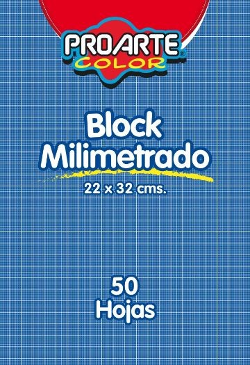 BLOCK PROARTE PAPEL MILIMETRADO X 50 H